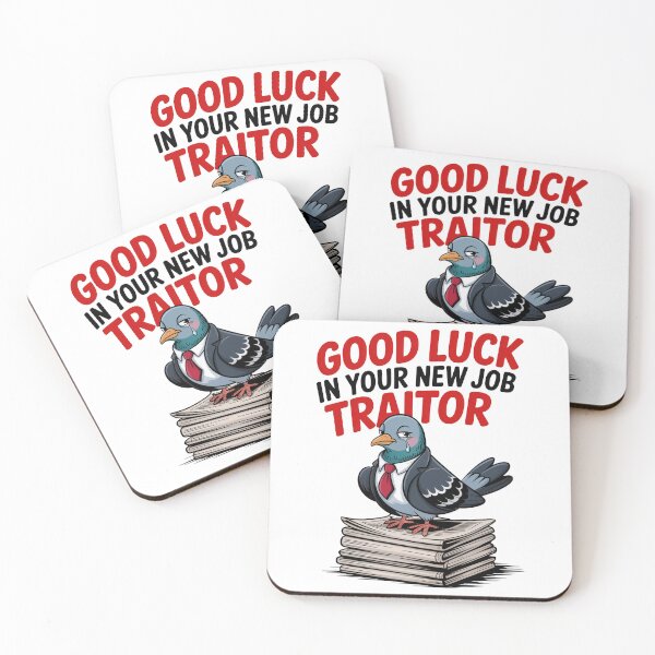 Item preview, Funny Office Goodbye Gift Pigeon Traitor designed and sold by MonkiFlipp.