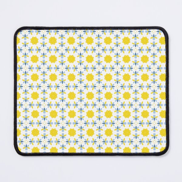 Item preview, Cheerful Blue and Yellow Floral Seamless Pattern designed and sold by Merbuda.