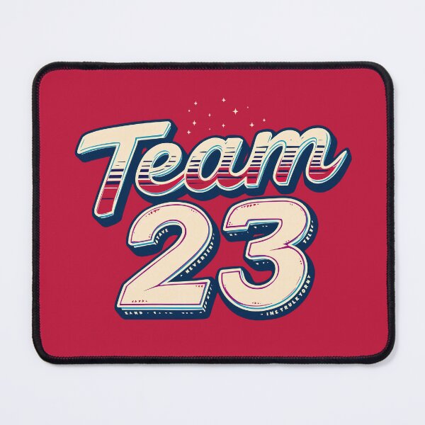 Item preview, Team 23 – Retro Sports Squad Typography Art | Modern Mojo designed and sold by Modern-Mojo.