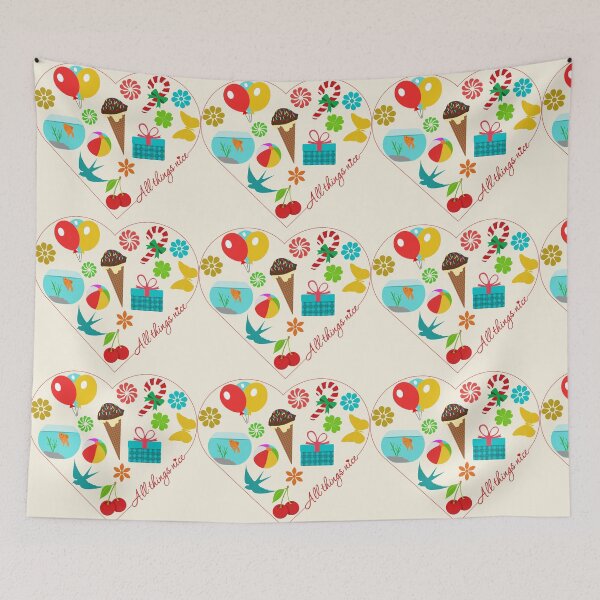 Item preview, All Things Nice in a Heart designed and sold by Laanas55.