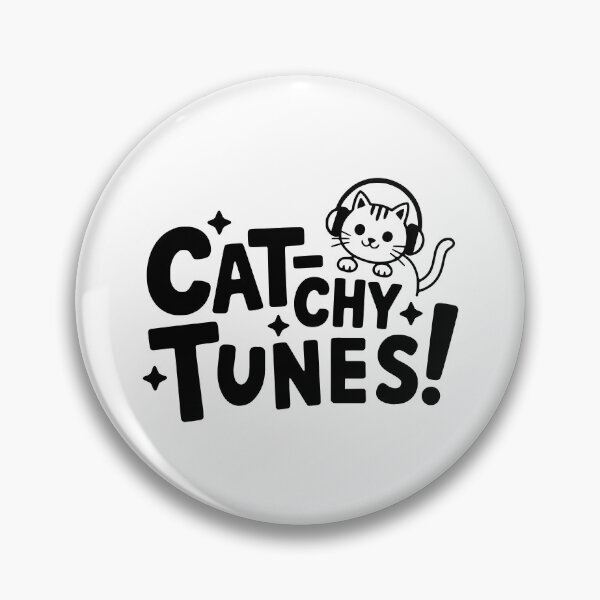 Item preview, Cat-chy Tunes! Cute Cat Pun designed and sold by PMCreative.