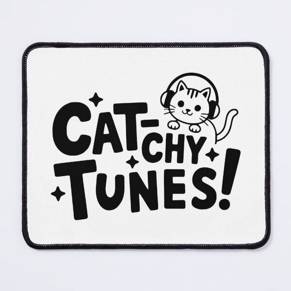 Item preview, Cat-chy Tunes! Cute Cat Pun designed and sold by PMCreative.