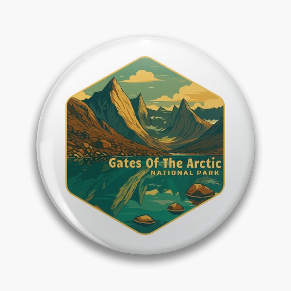 Item preview, Gates of the Arctic National Park Retro Wilderness Sticker designed and sold by Ismeal Von.