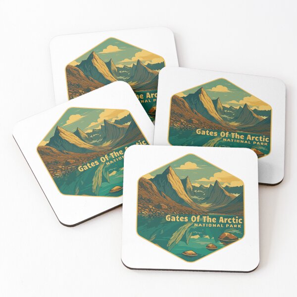 Item preview, Gates of the Arctic National Park Retro Wilderness Sticker designed and sold by Ismeal Von.