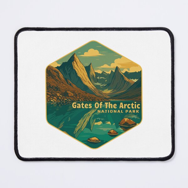 Item preview, Gates of the Arctic National Park Retro Wilderness Sticker designed and sold by Ismeal Von.