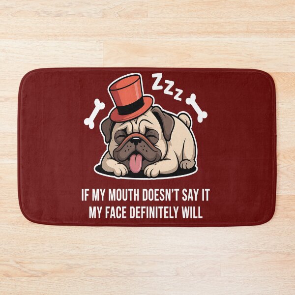 Item preview, Funny Pug Quote Humor Gift Dog Lover Saying Sleepy Pug Funny Face Tee for Dog Lovers designed and sold by kynzify.