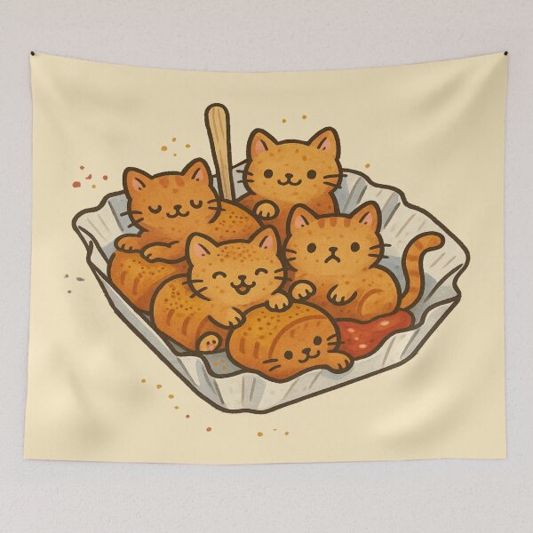 Item preview, Berlin Currywurst Kitties – Funny Kitten Nuggets for Cat Lovers designed and sold by Globalcitytees.