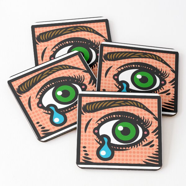 Item preview, crying pop art eye designed and sold by matintheworld ( delcarmat ).