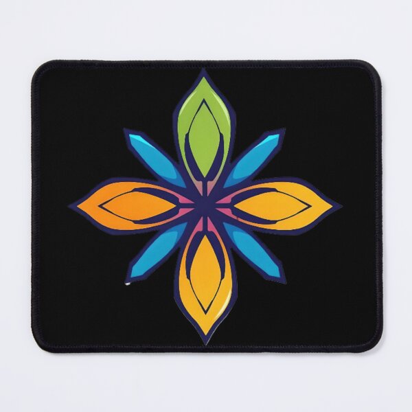 Item preview, colorful square flowers designed and sold by SanchillShop.