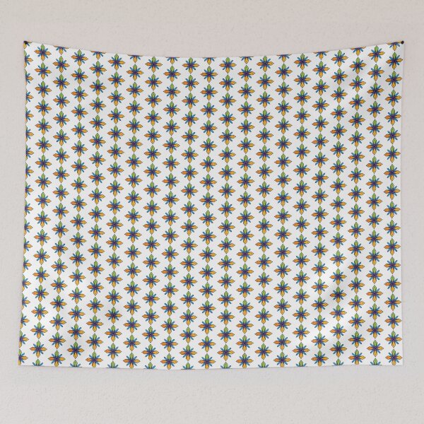 Item preview, colorful square flowers designed and sold by SanchillShop.