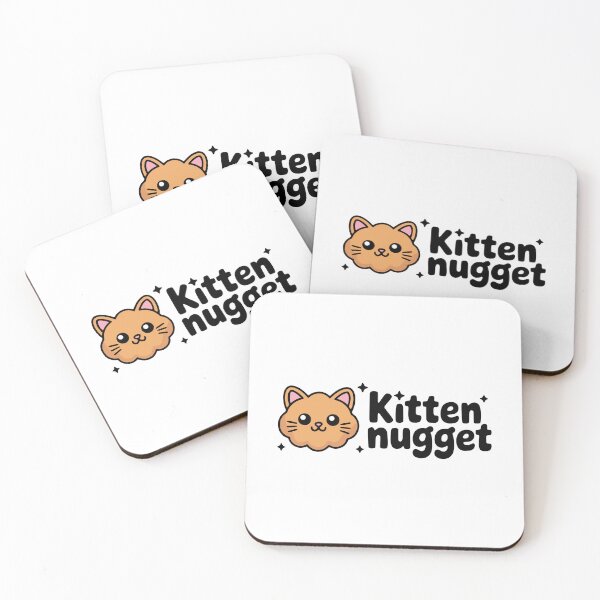 Artikelvorschau, Kätzchen Nugget! Niedliches Chicken Nugget Katzen Wortspiel entworfen und verkauft von PMCreative.