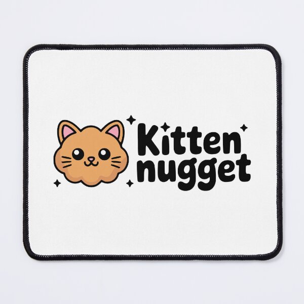 Artikelvorschau, Kätzchen Nugget! Niedliches Chicken Nugget Katzen Wortspiel entworfen und verkauft von PMCreative.