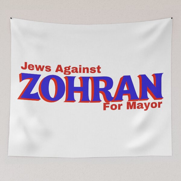 Item preview, jews against zohran for new york city mayor - anti zohran mamdani - red and blue designed and sold by jessicaleah15.