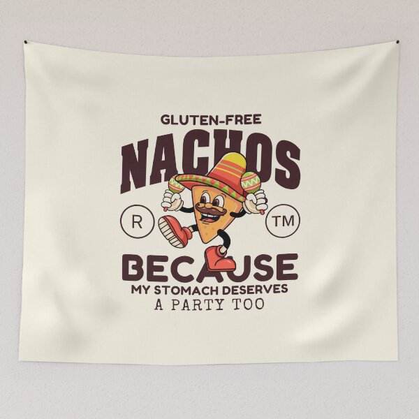 Item preview, Gluten-free nachos because my stomach deserves a party too designed and sold by Peerless-Prime.