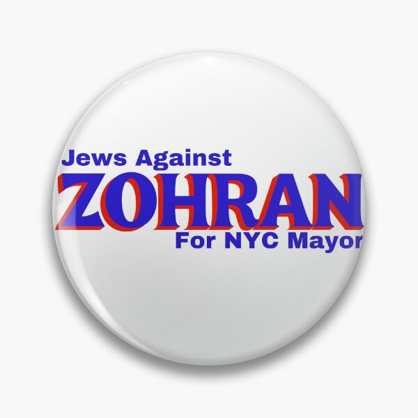 Item preview, jews against zohran for new york city mayor - anti zohran mamdani - red and blue designed and sold by jessicaleah15.