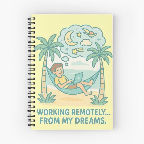 Item preview, Funny quote work remotely... from my dreams designed and sold by QCena.