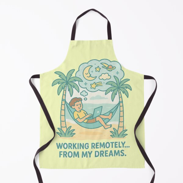 Item preview, Funny quote work remotely... from my dreams designed and sold by QCena.