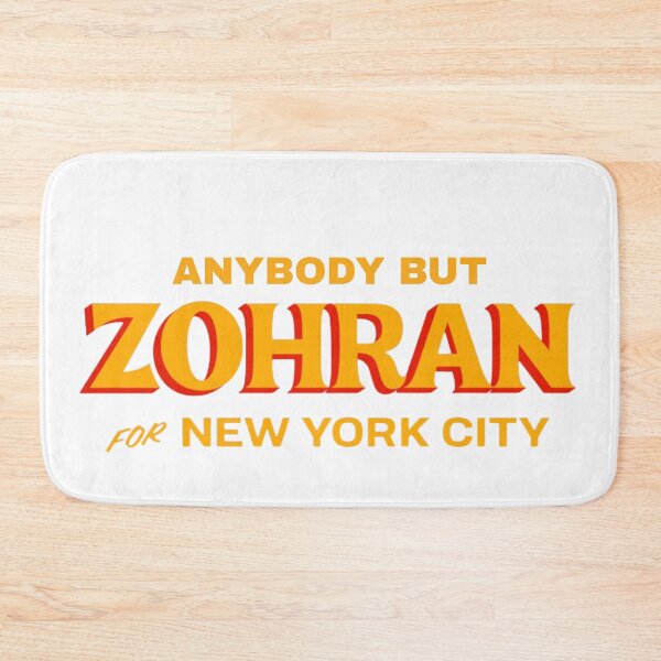 Item preview, yellow against zohran for new york city mayor - anti zohran mamdani - red and blue designed and sold by jessicaleah15.