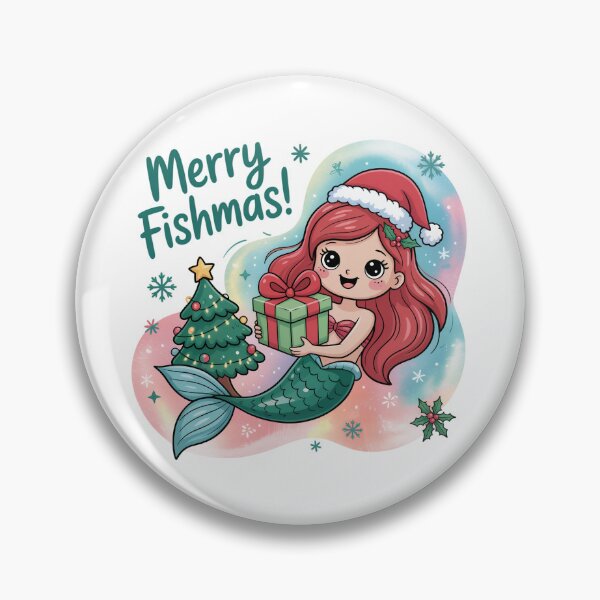 Item preview, Merry Fishmas mermaid designed and sold by jkrphoto.