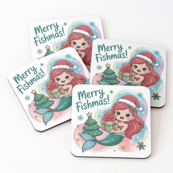Item preview, Merry Fishmas mermaid designed and sold by jkrphoto.