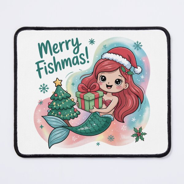Item preview, Merry Fishmas mermaid designed and sold by jkrphoto.