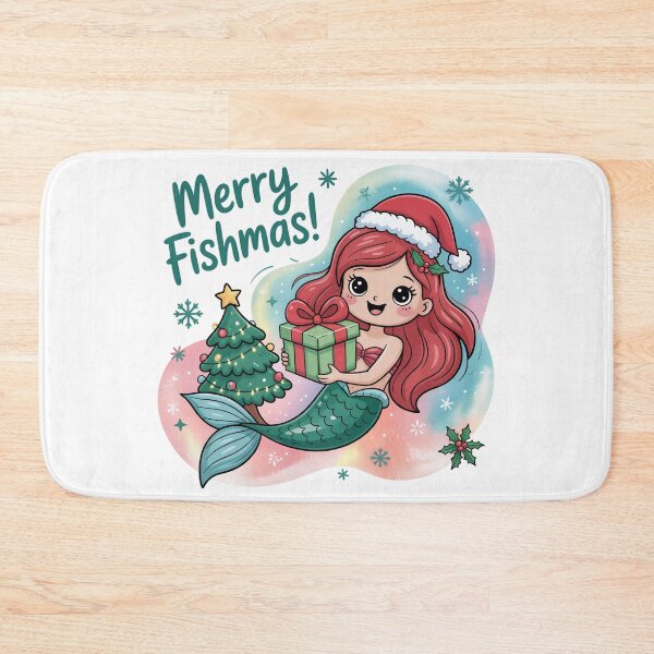 Item preview, Merry Fishmas mermaid designed and sold by jkrphoto.