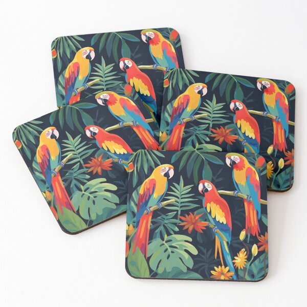 Item preview, Jungle Parrots designed and sold by Bijutsuu-.