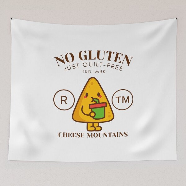 Item preview, No gluten, just guilt-free cheese mountains (gluten-free nachos) designed and sold by Peerless-Prime.