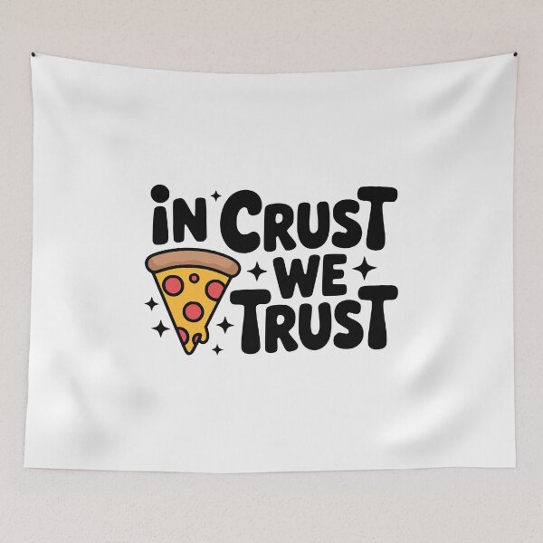 Item preview, In Crust We Trust! Cute Pizza Pun designed and sold by PMCreative.