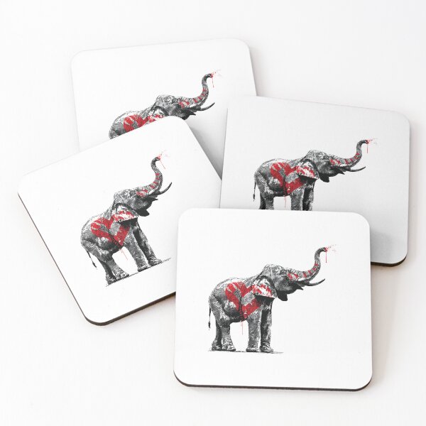 Item preview, Banksy Marked Elephant - Symbol of Endangered Wildlife designed and sold by hamishby.