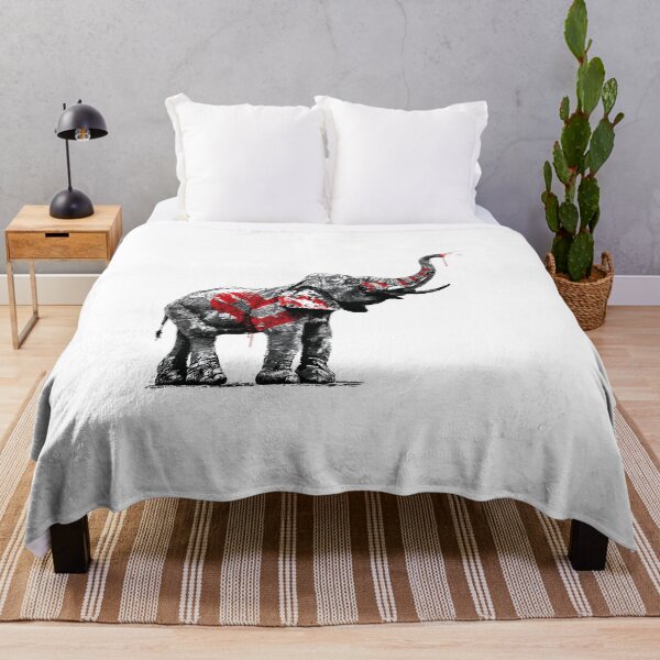 Item preview, Banksy Marked Elephant - Symbol of Endangered Wildlife designed and sold by hamishby.