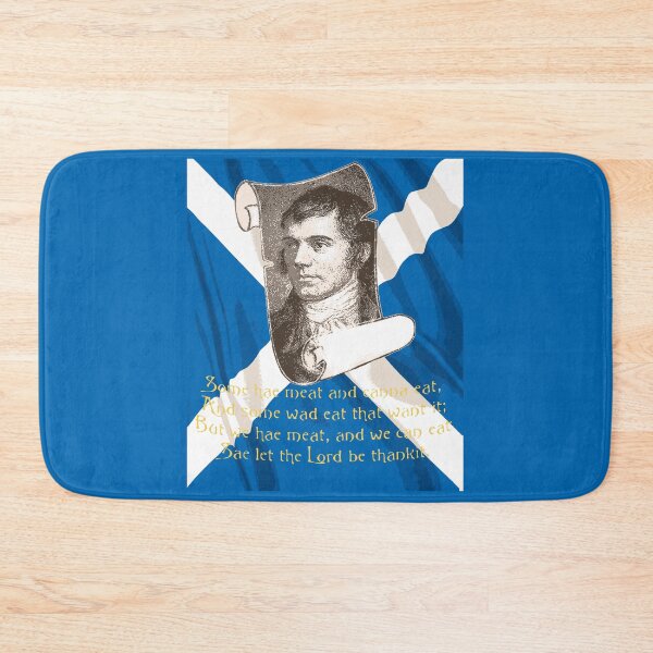 Item preview, Selkirk Grace Burns Night Quote And Scottish Saltire designed and sold by taiche.
