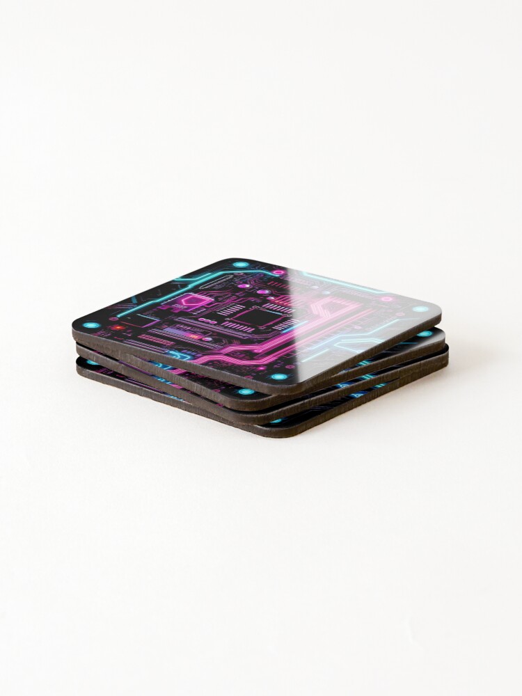 Thumbnail 4 of 5, Coasters (Set of 4), Core Pulse designed and sold by Coloradodrawing.