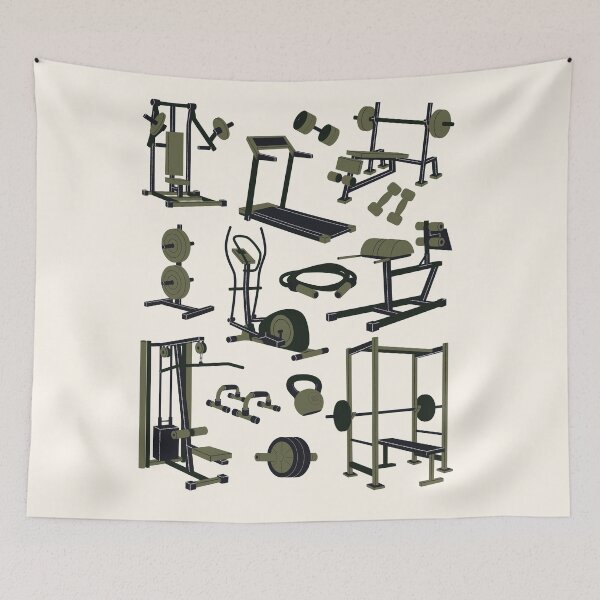 Item preview, Fitness Equipments Art designed and sold by HBBS DESIGNS.