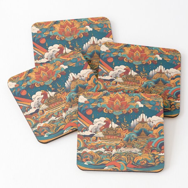 Item preview, Colorful artwork, heavenly waves designed and sold by SanchillShop.