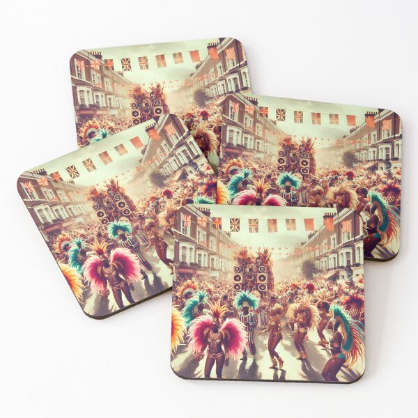 Item preview, Carnival Parade in London with Colorful Costumes designed and sold by Koalangel.