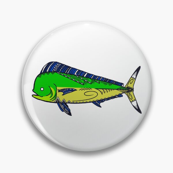 Item preview, Colorful Tribal Mahi-Mahi designed and sold by Steeb757.