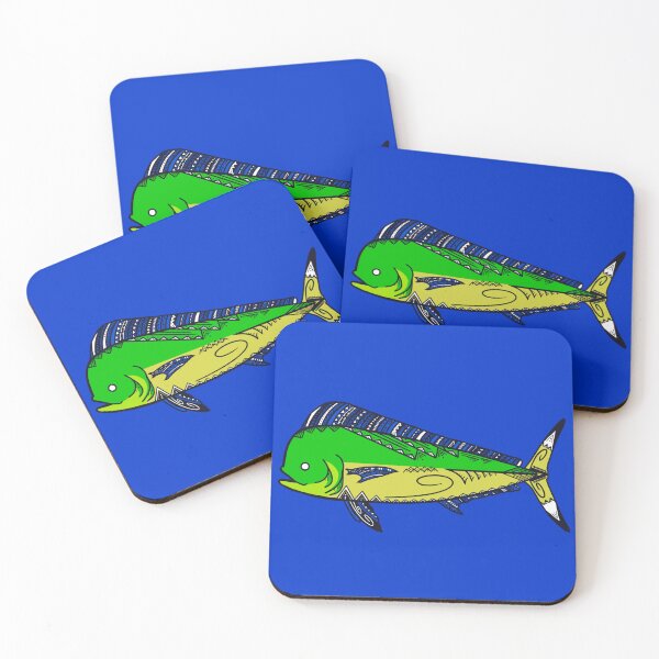 Item preview, Colorful Tribal Mahi-Mahi designed and sold by Steeb757.