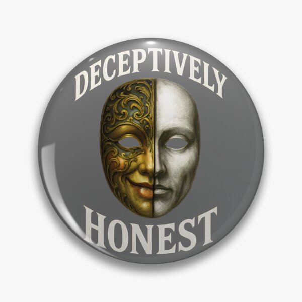Item preview, Deceptively Honest Dual Mask designed and sold by Shoot-The-Moon.