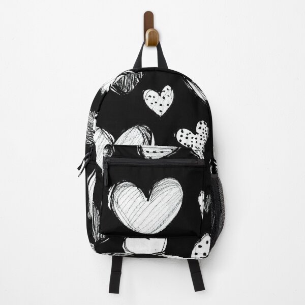 Item preview, Black and white hearts pattern designed and sold by IMAGENACTION.