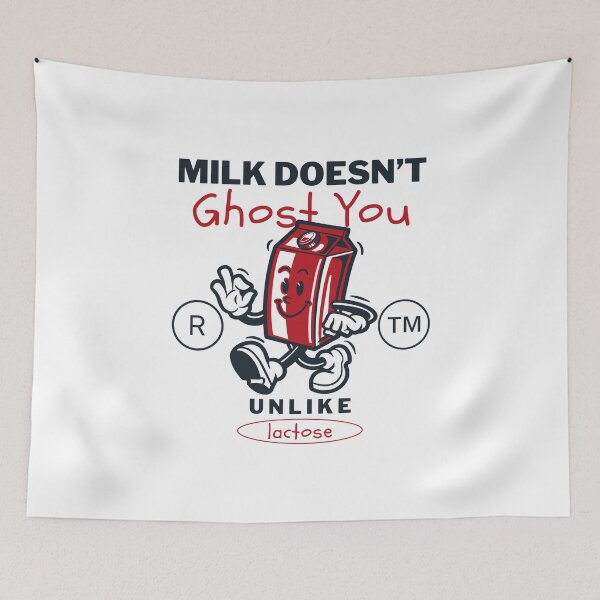 Item preview, Milk doesn't ghost you unlike lactose (lactose-free milk) designed and sold by Peerless-Prime.