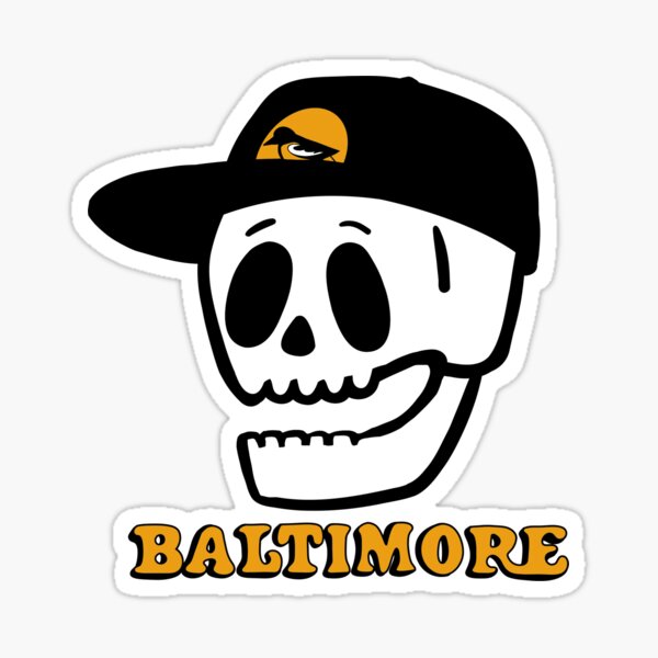 Item preview, Baltimore skull hat  designed and sold by Adrienne Price Art.