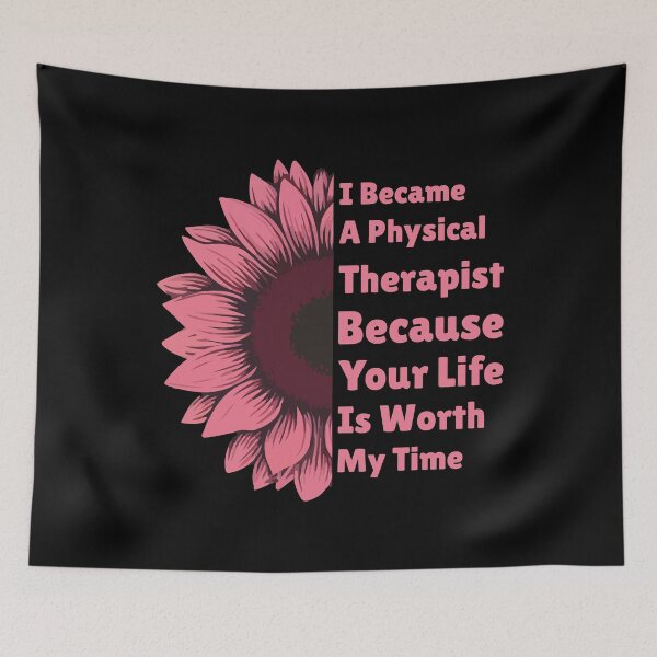 Item preview, I Became A Physical Therapist Because Your Life is Worth My Time  designed and sold by Stick-Artistry.