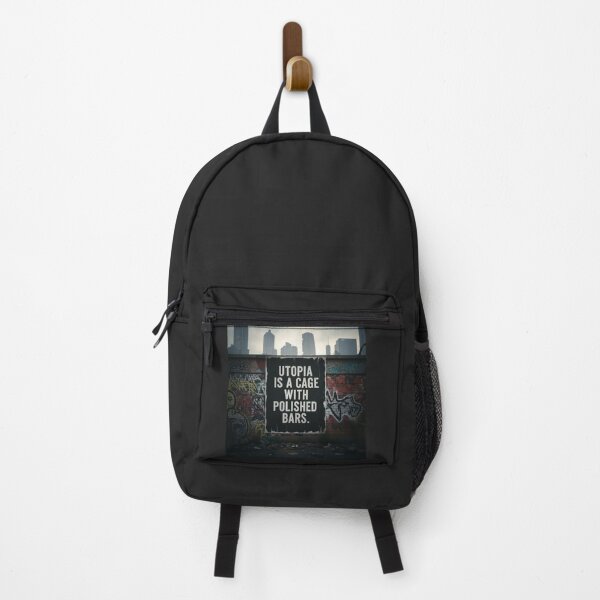 Item preview, Utopia Is a Cage Dystopian Graffiti Wall Quote designed and sold by Elizarfa.