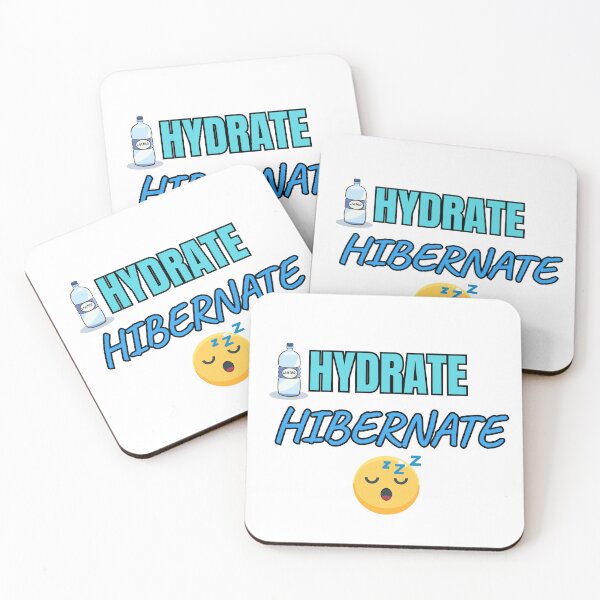 Item preview, Hydrate or Hibernate – Funny Water Reminder Design designed and sold by thoratsdesign.