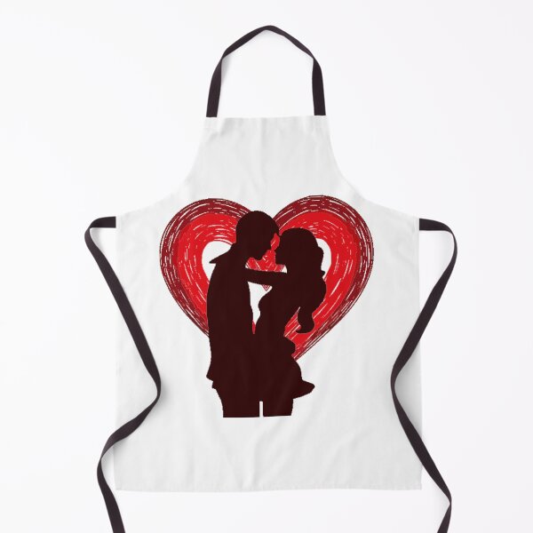 Item preview, silhueta de casal apaixonado em um abraço dentro de um coração vermelho. Design moderno e cheio de significado, ideal para amantes, casais ou para quem aprecia símbolos de amor e união. designed and sold by @Reikiama.