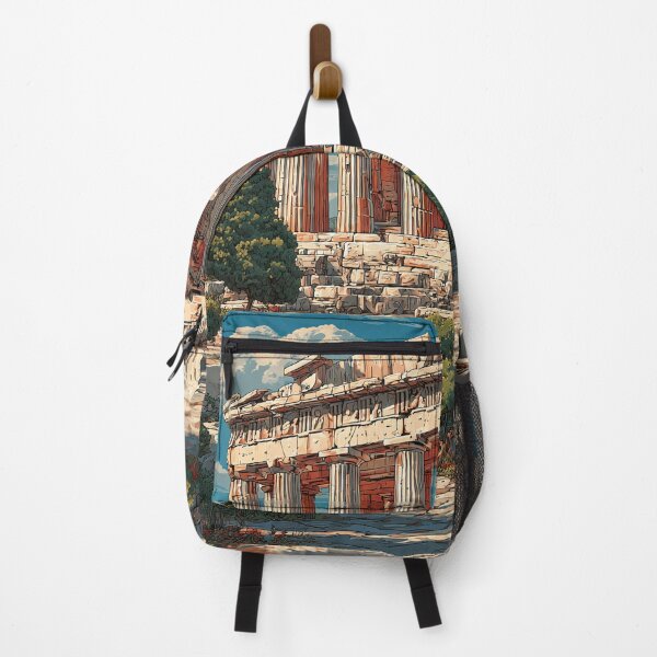 Item preview, Acropolis Poster – Ancient Greek Ruins in Classic Retro Style designed and sold by TuncGK.