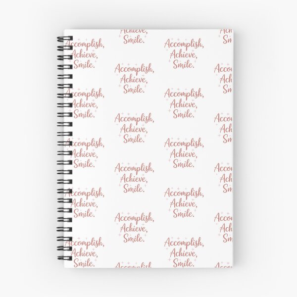 Item preview, Accomplish, Achieve, Smile. – Motivational Aesthetic Sticker designed and sold by Afraadil001.