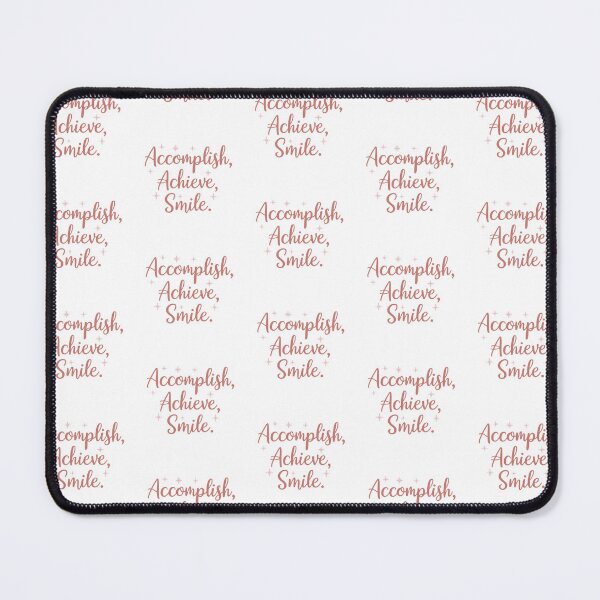 Item preview, Accomplish, Achieve, Smile. – Motivational Aesthetic Sticker designed and sold by Afraadil001.