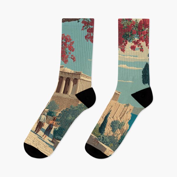 Item preview, Athens Poster – Historic Greek Capital in Vintage Landscape Art designed and sold by TuncGK.